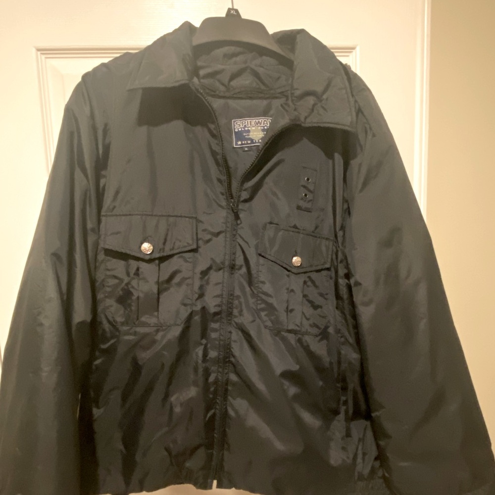 SPIEWAK Golden Fleece New York City Black 2 Layer Jacket w Liner XL